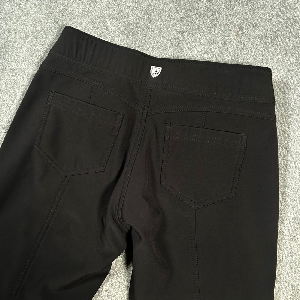 Kuhl Softshell Pants Womens 6 Reg Gray Black Fleece Bootcut Hiking Zip Ankle - Picture 6 of 12